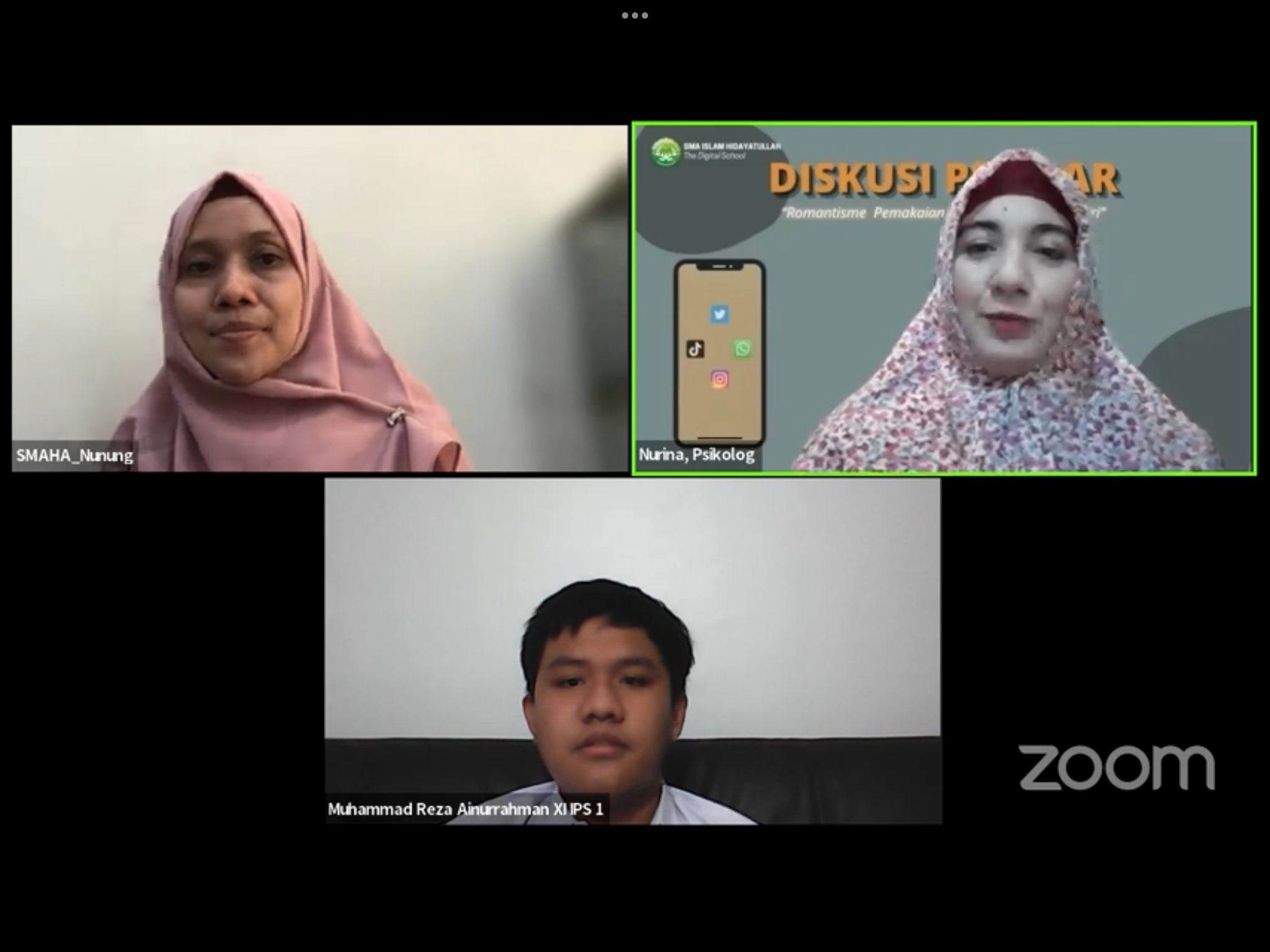 SMAHA Gelar Diskusi Pelajar Terkait Penggunaan Gadget - SMA Islam